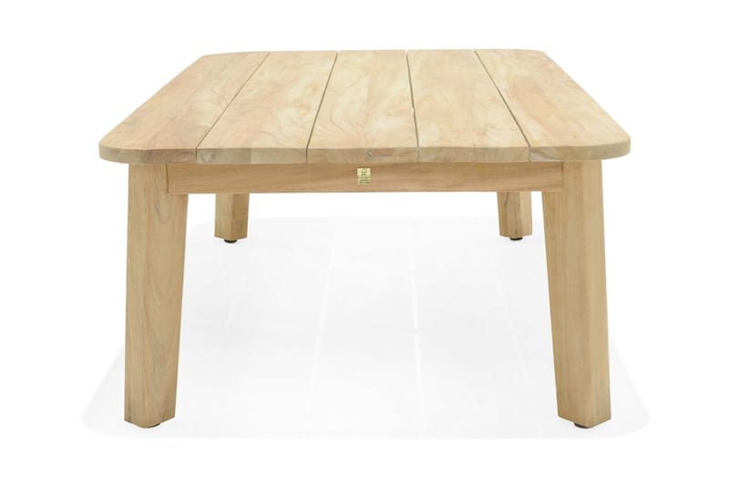 Barbados Utebord Loungebord Soffbord Utomhus 80 cm Teak Trä - Ljusbrun - Utemöbler - Trädgårdsbord & Utebord - Cafebord