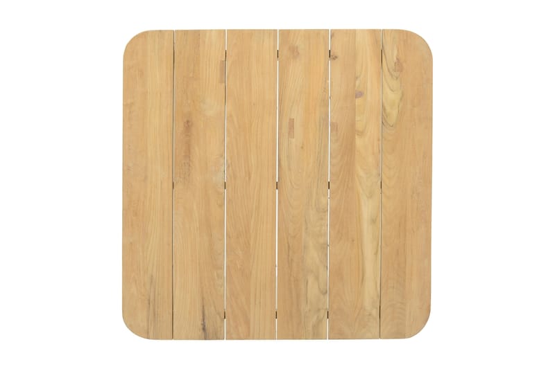 Barbados Utebord Loungebord Utomhus 100 cm Teak Trä - Ljusbrun - Utemöbler - Trädgårdsbord & Utebord - Cafebord