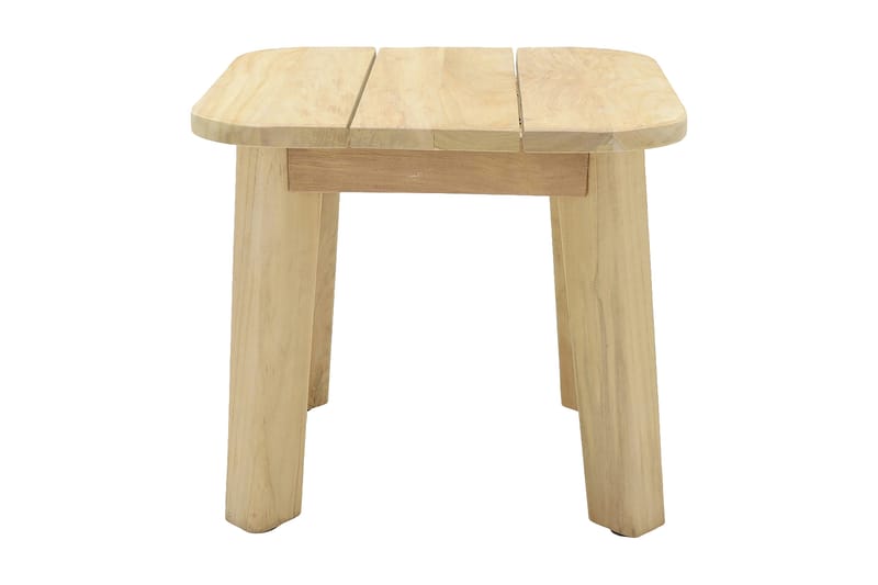 Barbados Utebord Loungebord Utomhus 50 cm Teak Trä - Ljusbrun - Utemöbler - Trädgårdsbord & Utebord - Cafebord