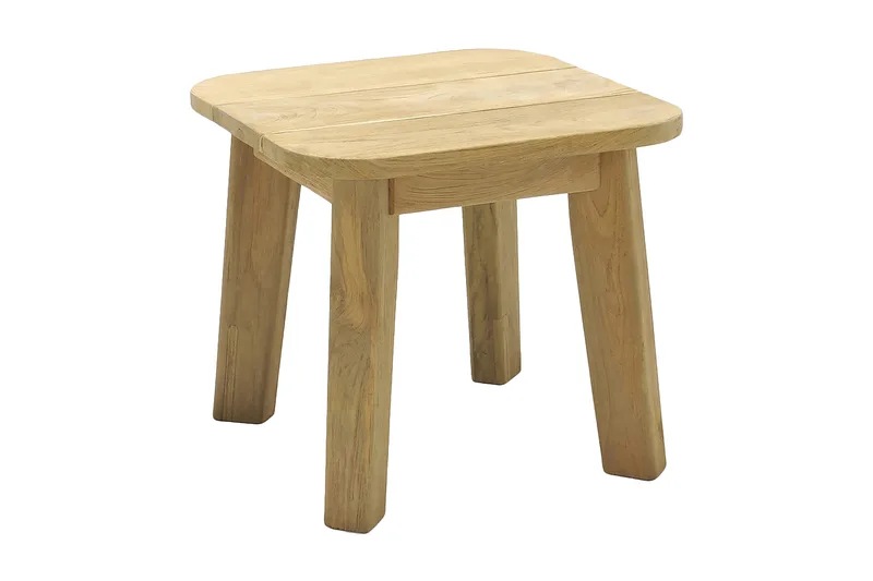 Barbados Utebord Loungebord Utomhus 50 cm Teak Trä, Ljusbrun