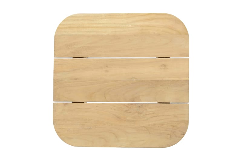 Barbados Utebord Loungebord Utomhus 50 cm Teak Trä - Ljusbrun - Utemöbler - Trädgårdsbord & Utebord - Cafebord