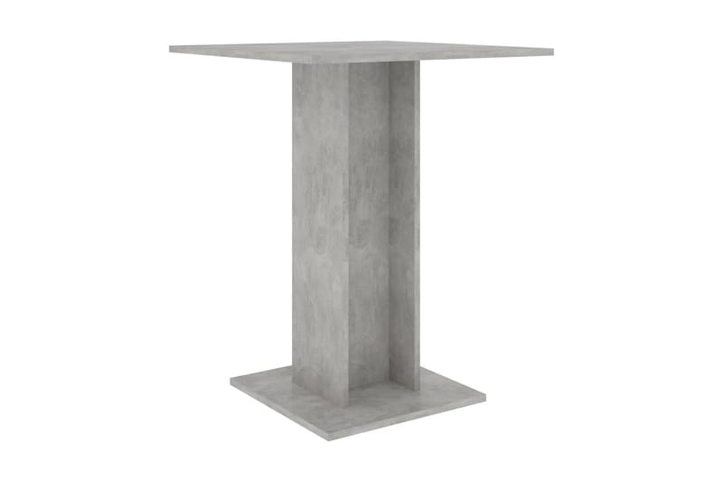 Bistrobord betonggrå 60x60x75 cm spånskiva - Grå - Cafebord