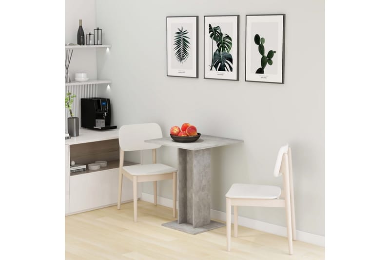 Bistrobord betonggrå 60x60x75 cm spånskiva - Grå - Utemöbler - Trädgårdsbord & Utebord - Cafebord