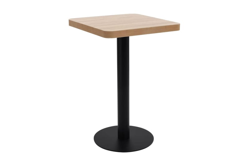Bistrobord ljusbrun 50x50 cm MDF - Brun - Utemöbler - Trädgårdsbord & Utebord - Cafebord