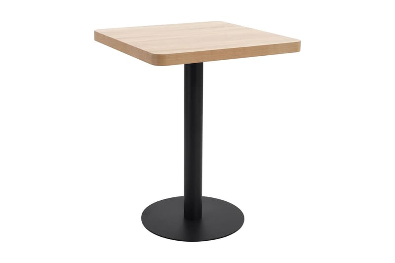 Bistrobord ljusbrun 60X60 cm MDF - Brun - Utemöbler - Trädgårdsbord & Utebord - Cafebord