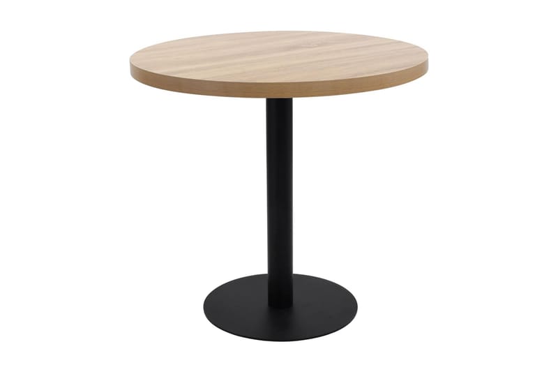 Bistrobord ljusbrun 80 cm MDF - Brun - Cafebord