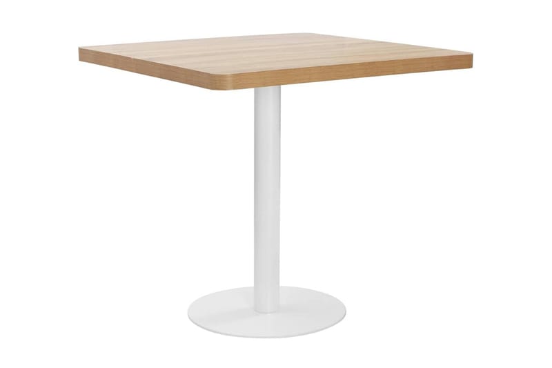 Bistrobord ljusbrun 80X80 cm MDF - Brun - Utemöbler - Trädgårdsbord & Utebord - Cafebord
