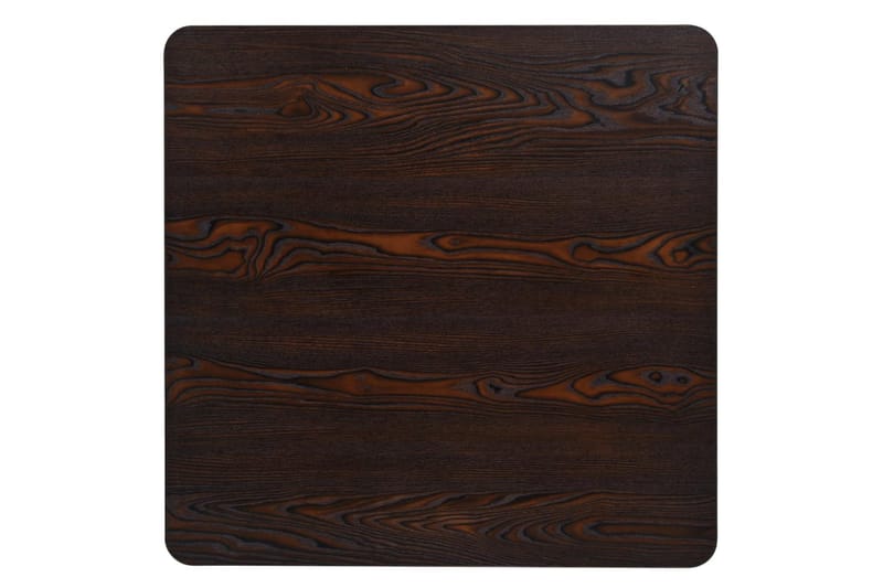 Bistrobord MDF och stål fyrkantigt 80x80x75 cm mörk aska - Brun - Cafebord
