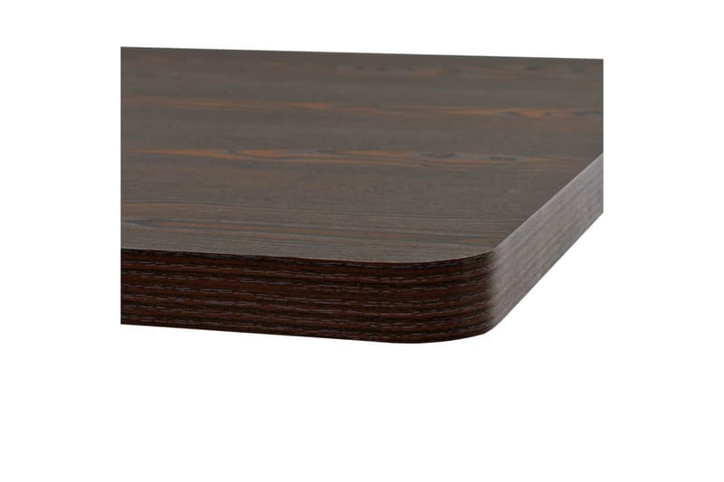 Bistrobord MDF och stål fyrkantigt 80x80x75 cm mörk aska - Brun - Cafebord