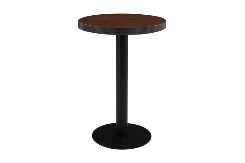 Bistrobord mörkbrun 60 cm MDF - Brun - Cafebord