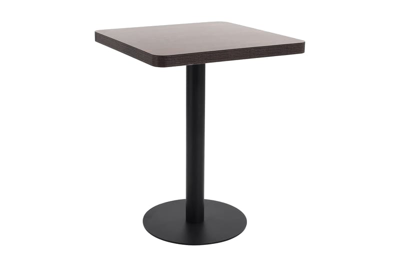Bistrobord mörkbrun 60X60 cm MDF - Brun - Cafebord