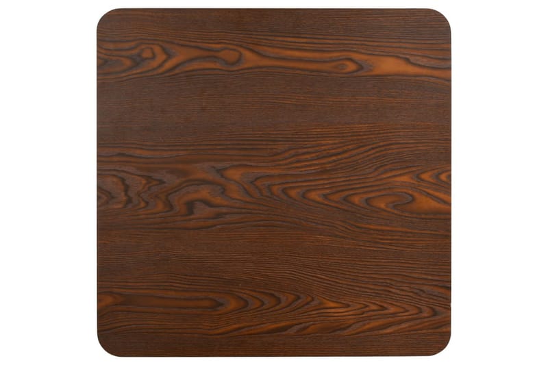 Bistrobord mörkbrun 80X80 cm MDF - Brun - Cafebord
