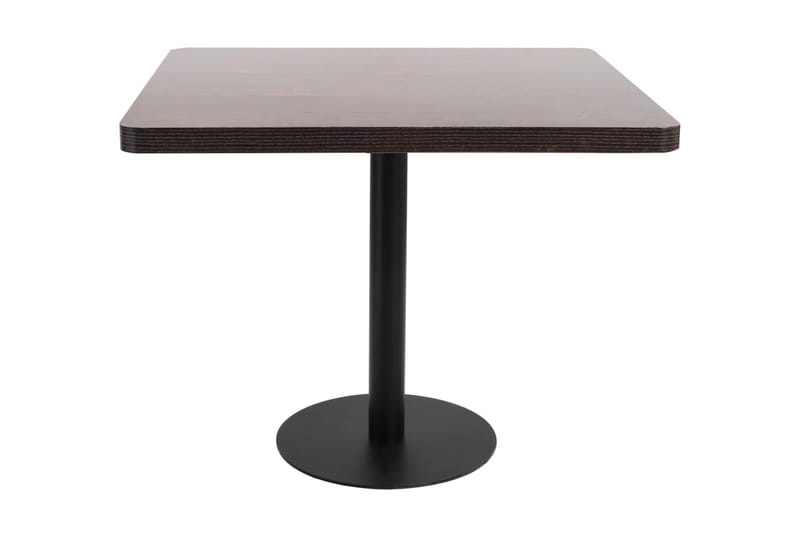 Bistrobord mörkbrun 80X80 cm MDF - Brun - Cafebord