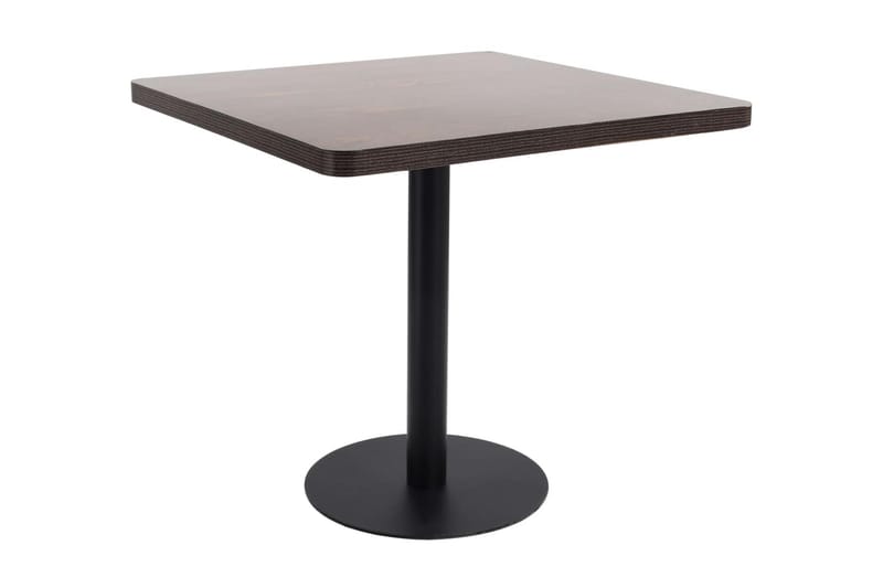 Bistrobord mörkbrun 80X80 cm MDF - Brun - Utemöbler - Trädgårdsbord & Utebord - Cafebord
