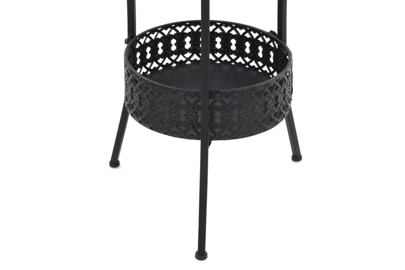 Bistrobord svart 40x70 cm metall - Svart - Cafebord