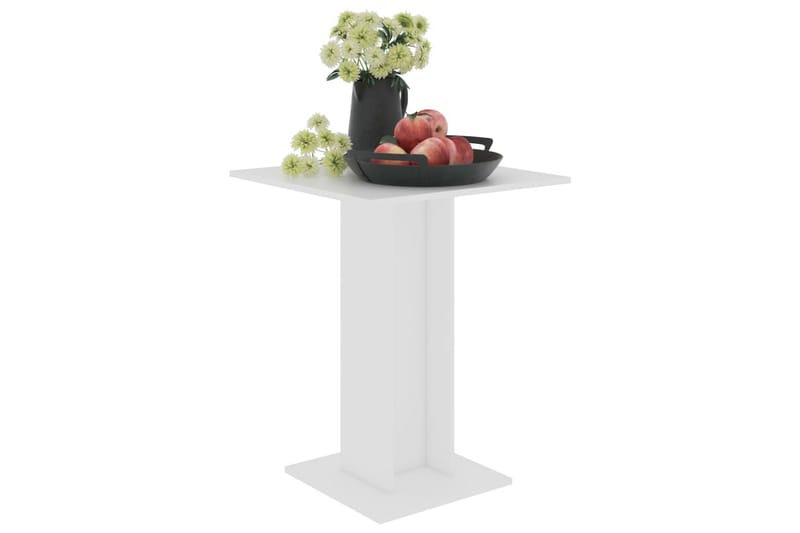Bistrobord vit 60x60x75 cm spånskiva - Vit - Utemöbler - Trädgårdsbord & Utebord - Cafebord