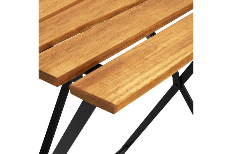 Cafébord 55x54x71 cm massivt akaciaträ - Brun - Cafebord