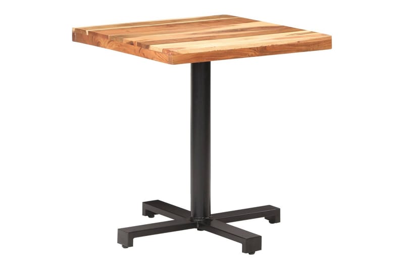 Cafébord fyrkantigt 70x70x75 cm massivt akaciaträ - Brun - Cafebord
