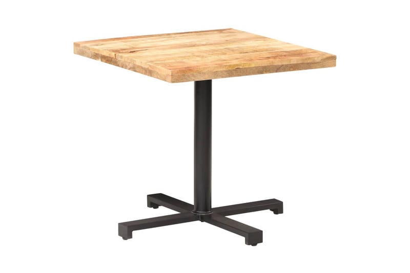Cafébord fyrkantigt 80x80x75 cm grovt mangoträ - Brun - Cafebord