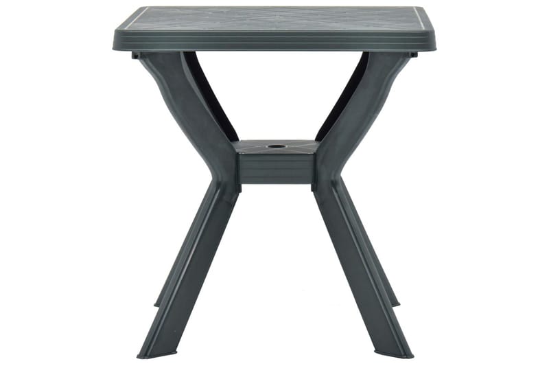 Cafébord grön 70x70x72 cm plast - Grön - Utemöbler - Trädgårdsbord & Utebord - Cafebord