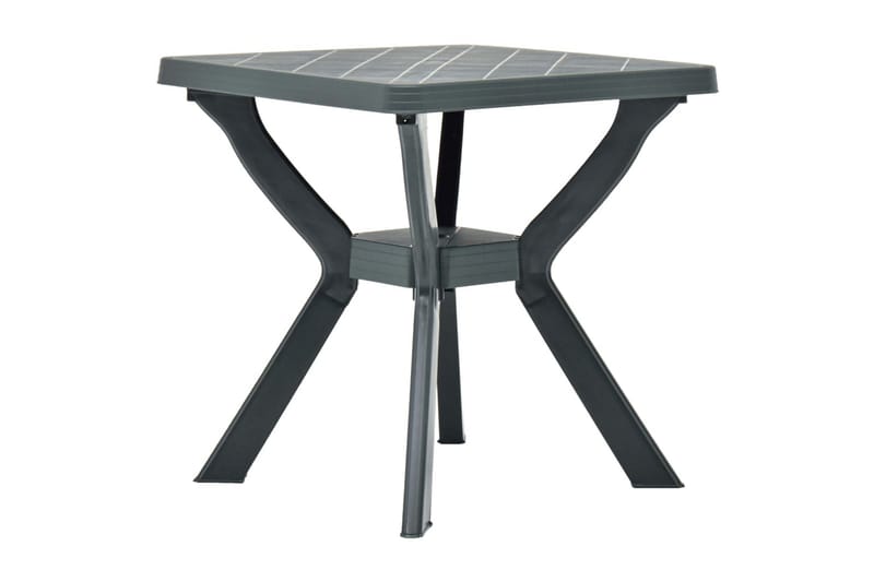 Cafébord grön 70x70x72 cm plast - Grön - Utemöbler - Trädgårdsbord & Utebord - Cafebord