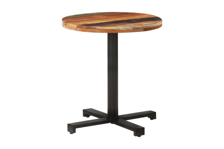 Cafébord runt Ã˜70x75 cm massivt återvunnet trä - Brun - Cafebord