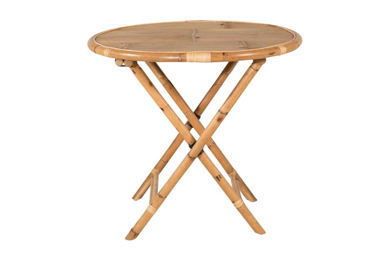 CANE Cafébord Rund 80 cm Brun - Cafebord