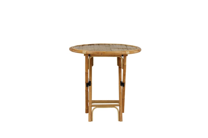 Cane Cafébord Rund 80 cm - Brun - Utemöbler - Trädgårdsbord & Utebord - Cafebord