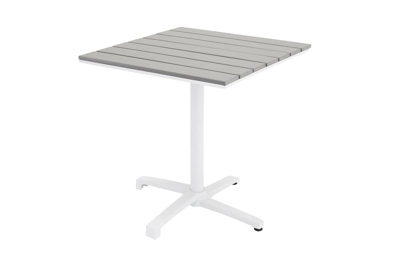 Colorado Cafebord 70 cm - Vit/Grå - Utemöbler - Trädgårdsbord & Utebord - Cafebord