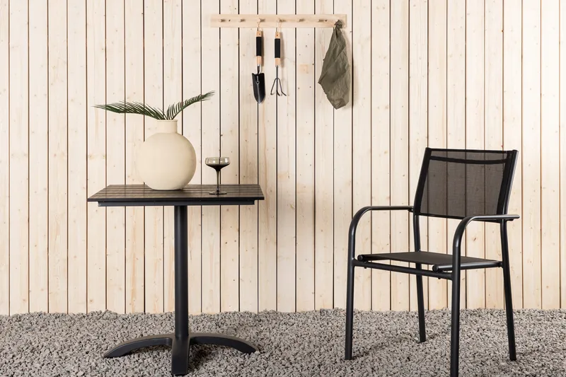 Colorado Cafébord Utomhus 70 cm Aluminium - Svart - Utemöbler - Trädgårdsbord & Utebord - Cafebord