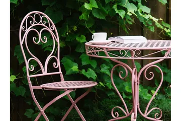 Courville Trädgårdsbord - Rosa - Utemöbler - Trädgårdsbord & Utebord - Cafebord