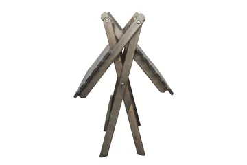 Edilma Hopfällbart Klappbord Cafébord och Utebord 65 cm Furu - Grå - Utemöbler - Trädgårdsbord & Utebord - Cafebord
