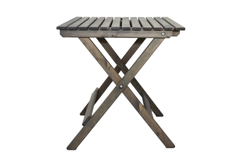 Edilma Hopfällbart Klappbord Cafébord och Utebord 65 cm Furu - Grå - Utemöbler - Trädgårdsbord & Utebord - Cafebord
