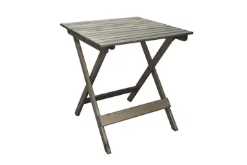 Edilma Hopfällbart Klappbord Cafébord och Utebord 65 cm Furu - Grå - Utemöbler - Trädgårdsbord & Utebord - Cafebord