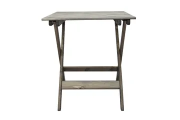 Edilma Hopfällbart Klappbord Cafébord och Utebord 65 cm Furu - Grå - Utemöbler - Trädgårdsbord & Utebord - Cafebord