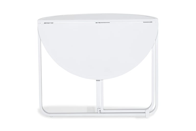 Flippy Runt Cafébord och Kaffebord Utomhus 90 cm Metall - Vit - Utemöbler - Trädgårdsbord & Utebord - Cafebord