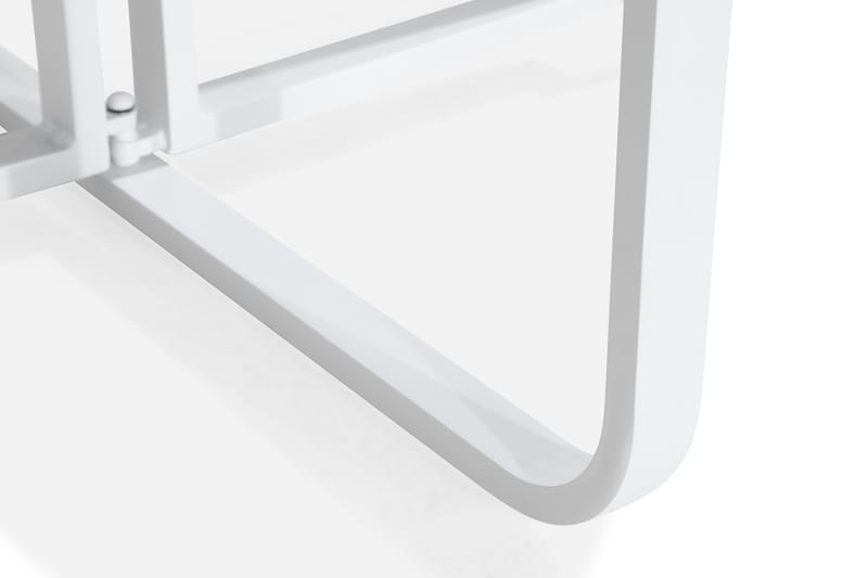 Flippy Runt Cafébord och Kaffebord Utomhus 90 cm Metall - Vit - Utemöbler - Trädgårdsbord & Utebord - Cafebord