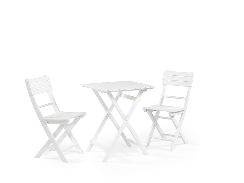 Cafébord Hillerstorp Åre Vit 58 x 58 cm - Vit - Utemöbler - Trädgårdsbord & Utebord - Cafebord