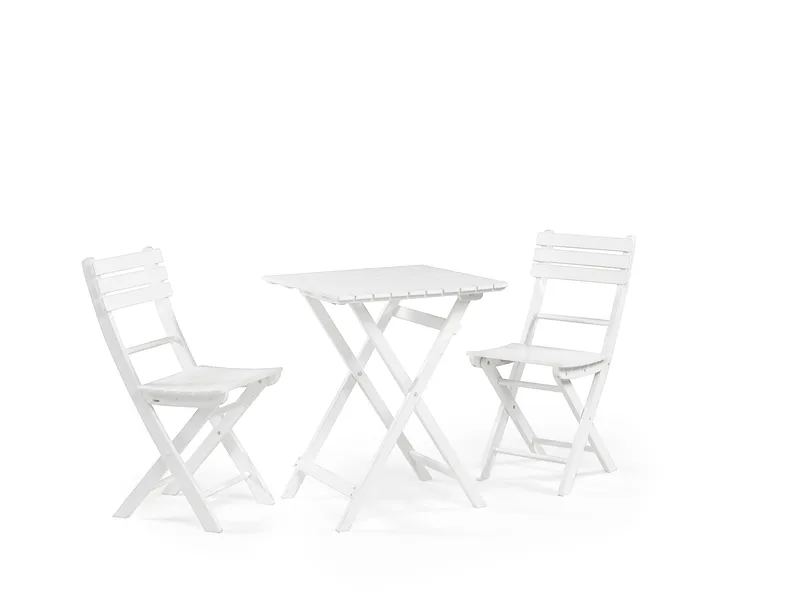 Cafébord Hillerstorp Åre Vit 58 x 58 cm - Vit - Utemöbler - Trädgårdsbord & Utebord - Cafebord