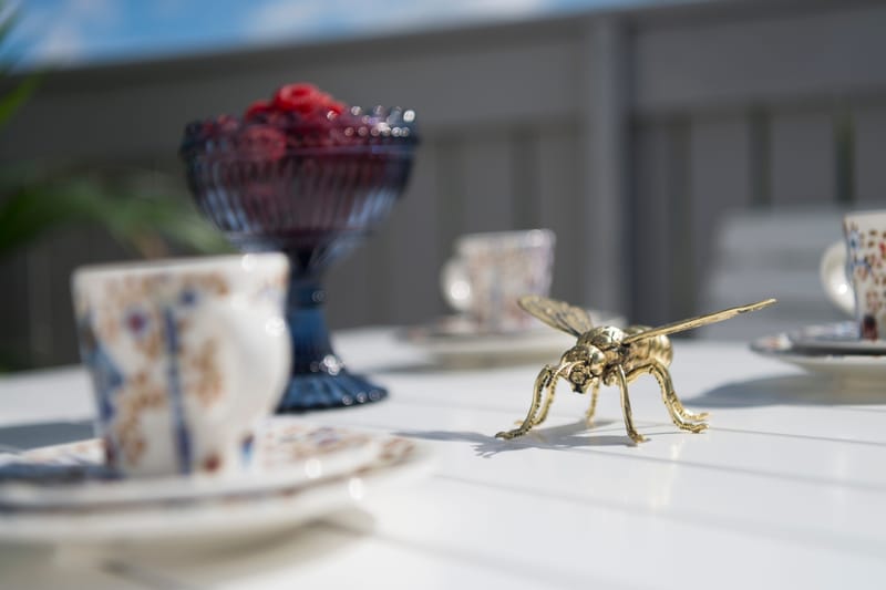 Cafébord Hillerstorp Åre Vit 95 x 72 cm - Vit - Utemöbler - Trädgårdsbord & Utebord - Cafebord