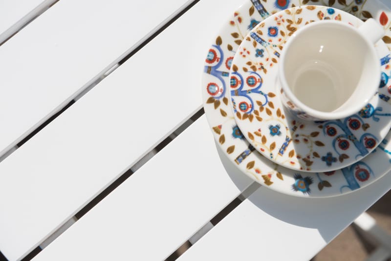 Cafébord Hillerstorp Åre Vit 95 x 72 cm - Vit - Utemöbler - Trädgårdsbord & Utebord - Cafebord