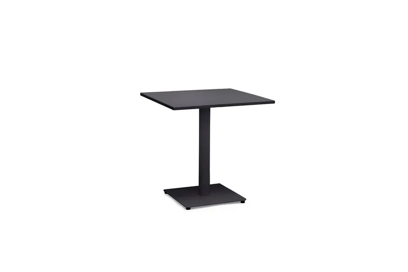 Cafébord Hillerstorp Näsby 70 x 70 cm Svart, Svart