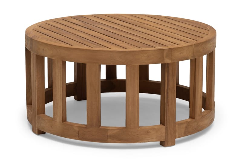 Himmelsnäs Runt Soffbord Utomhus 80 cm Teak, Brun