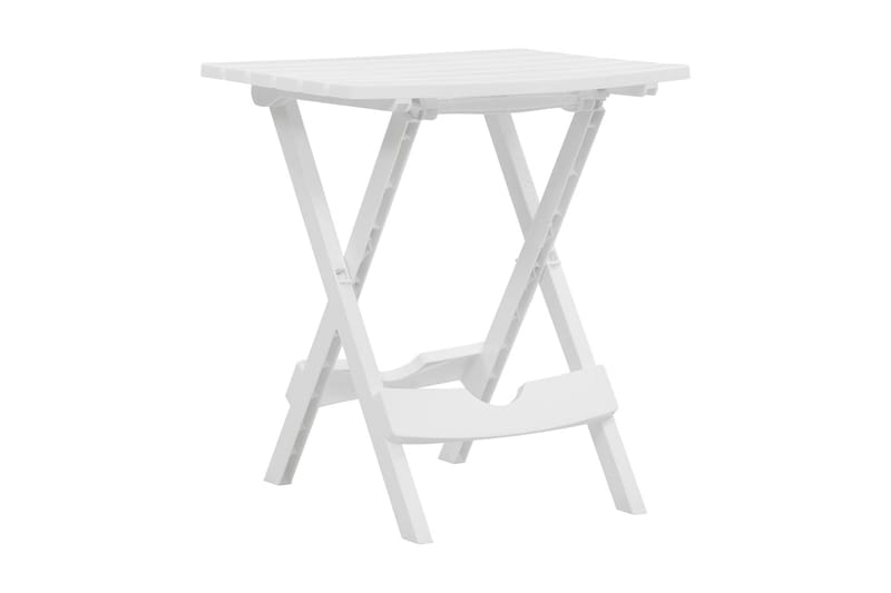 Hopfällbart trädgårdsbord 45,5x38,5x50 cm vit - Vit - Utemöbler - Trädgårdsbord & Utebord - Cafebord