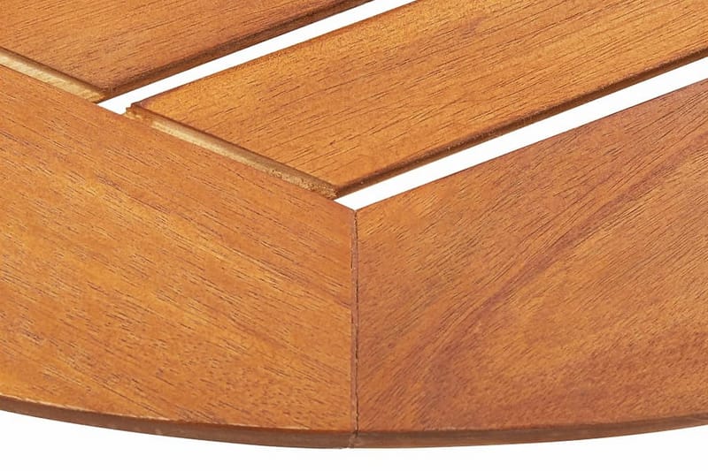 Hopfällbart trädgårdsbord 70x70x75 cm massivt akaciaträ - Brun - Cafebord