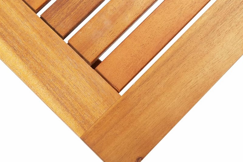 Hopfällbart trädgårdsbord 70x70x75 cm massivt akaciaträ - Brun - Cafebord
