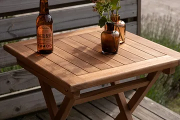 Cafébord Kenya 70 cm Utomhus - Mörknatur - Utemöbler - Trädgårdsbord & Utebord - Cafebord