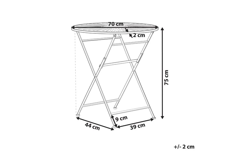 MASSENZATICO Trädgårdsbord Grön - Cafebord