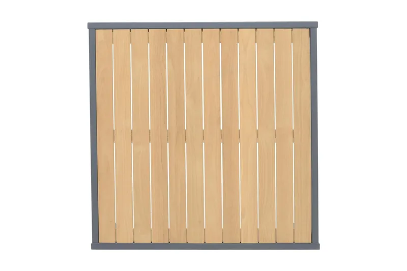 Palau Cafébord och Loungebord Utomhus 103 cm Teak Trä - Grå - Utemöbler - Trädgårdsbord & Utebord - Cafebord