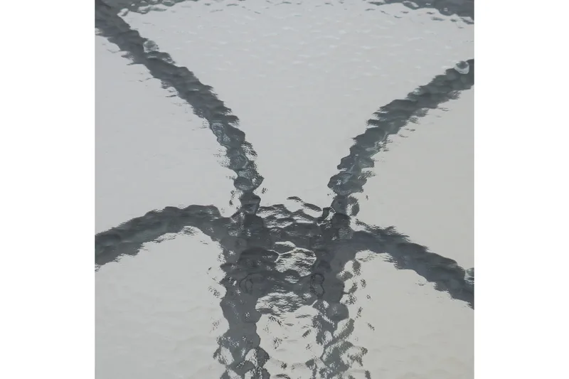 Runt Bistrobord Cafébord 60 cm Glas - Grå - Utemöbler - Trädgårdsbord & Utebord - Cafebord